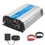 GIANDEL 1200Watt Power Inverter 12V DC to 110V 120V AC with 20A Solar Charge Controller Remote Control Dual AC Outlets & USB Port for RV Truck Solar System