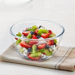 Borosil Glass Mixing & Serving Bowl, Oven & Microwave Safe Bowl, 900 ml, Borosilicate Glass, Clear