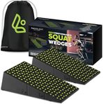 Flexelent Squat Wedge Blocks for Mobility & Training – Anti-Slip, Portable Calf Stretcher Slant Board & Quality Backpack – Sturdy EVA Physical Therapy & Stretching Equipment by , 3.5x5.9x12.2 in.