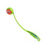 Chuckit! Dog Ball Laucher Sport Launcher 14M Dog Toy with Small Tennis Ball Lightweight Fetch Toy Ultra Ball Thrower for Dogs - Small, 36cm Long