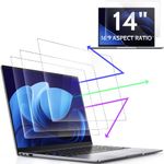 3 Pcs 14 Inch Anti Blue Light Screen Protector Compatible With Lenovo Hp Dell Acer Asus Samsung etc Laptop-16:9 Aspect, 14" Computer Monitor Glare Filter Uv Blocker Shield Cover Eye Protection Film