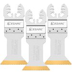 EZARC Titanium Oscillating Multitool Blades Power Cut Saw Blades for Wood, Metal and Hard Material, 3-Pack