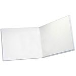 Ashley Productions ASH10710BN Hardcover Blank Book, White, 8.5" x 11" Landscape, Pack of 6