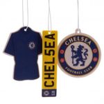 Chelsea FC Official Football Gift Air Freshener Car Accessory (3 Pack) - A Great Christmas/Birthday Gift Idea For Men And Boys