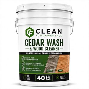 Clean Fundamentals Cedar Wash & Wood Cleaner, 40 lb Container