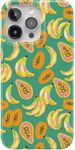 Casely iPhone 15 Pro Case | Papaya Palms | Dippin' Daisy's Tropical Vacation | Compatible with MagSafe | Classic Ultra Slim Case Design