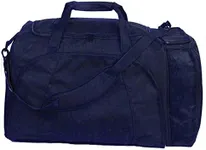 Champion Sports 600 Denier® Multi Compartment Football Equipment Bag with Handles and Shoulder Strap - Navy