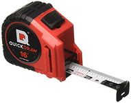 16' Foot QUICKDRAW PRO Self Marking Tape Measure - 1st Measuring Tape with a Built in Pencil - Contractor Grade Steel Tape - 16 Foot Power Locking Tape Ruler