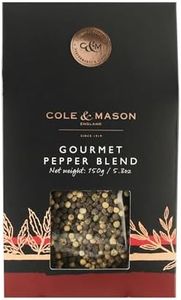 Cole & Mason Gourmet Spice Refill Box - Pairs Well with Chicken, Beef, Pork & More - Peppercorn Refill for Pepper Mill Grinder - Gourmet Pepper 5.3 Oz Box