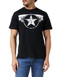 Marvel Men's Captain America Cap Logo T-Shirt, Black, XXL