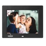 Miracle Digital 8''(20.32) IPS Digital Photo Frame with High Def Screen, USB Disk Card, Remote Photos Slide Show, Video Audio, Support SD Built in 8 GB Memory & 2GB RAM 180°Wide Angle Viewing