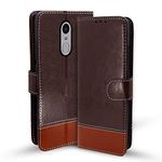 Pikkme Mi Redmi Note 4 Flip Cover | Dual-Tone PU Leather Finish | Wallet Style & Stand | Magnetic Flip Case for Mi Redmi Note 4 (Coffee & Brown)