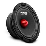 DS18 PRO-GM6.4B Midrange Loudspeaker 6.5" Red Aluminum Bullet, 480W Max, 4 Ohms,1.5" Kapton VC Premium Quality Audio Door Speakers for Car or Truck Stereo Sound System (1 Speaker)