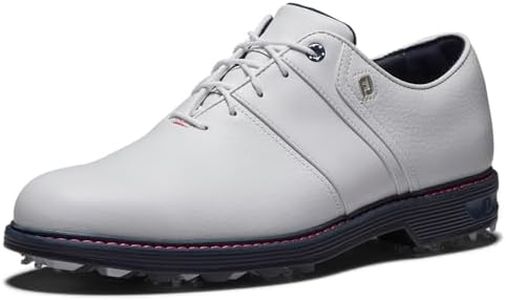 FootJoy Men's Premiere Series Tarlow Golf Shoe, White Navy Pink, 10 US