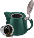 VAHDAM Porcelain Teapot with Infuser and Lid, Loose Leaf Tea Infuser | Tea & Coffee Teapot, Tea Gift Sets - 500ml/17 Oz