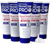 Welmedix Rapid Relief Diaper Rash Cream with Zinc Oxide, Hospital Grade Barrier Cream for Adults, and Babies with Fragile or Sensitive Skin (4oz Tube, Pack of 5)