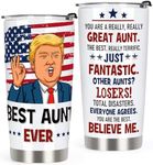 AREOK Gifts for Aunt Gifts from Niece Nephew, Best Aunt Ever Tumbler Gifts - Auntie Gifts, Great Aunt Christmas Birthday Gifts, 20 OZ Stainless Steel Aunt Tumbler Cup