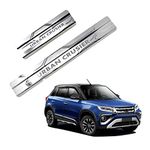 GFX Car Door Sill Guard - Stainless Steel, Protects Painted Edges from Scuffs or Scratches Compatible with Urban Cruiser Set of 4Pcs (After-Market) Model - 2020 Onwards