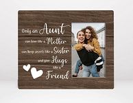 Orchroma Only An Aunt Can Love Like A Mother Picture Frame - Christmas Birthday Gifts for Aunt, Aunt And Nephew Niece Photo Frame Gift, Aunt Auntie Remembrance Gift 8x10 in