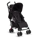 Silver Cross Zest Stroller, Compact and Lightweight Fully Reclining Baby To Toddler Pushchair – Black (New)