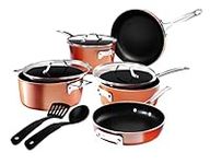 Gotham Steel 10 Pc Copper Pots and 