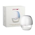 Promom Wearable Electric Breast Pump for Feeding Mothers, Automatic Hands-Free Pumping Machine with 3 Modes & 8 Suction Levels, Portable & Cordless with USB Charging, FDA Approved, Patented Diaphragm Case Technology, Best-In Class Suction-450MmHg/60KPA, Smart LED Display, 160ml BPA-Free Milk Cup, Quiet & Compact (1 Year Warranty) - Pack of 1