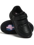 Peppa Pig Boys School Shoes George Pig Black 10