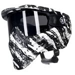 HK Army HSTL Goggle Paintball Airsoft Mask with Anti Fog Thermal Lens (Fracture Black/White/Smoke Lens)