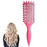 Curly Hair Brush,Detangle Hair Brush,Curl - Detangler Hairbrush,Define Styling Paddle Brush for Wet/Thick/Curly Hair, Soft Bristle Vent Detangling Comb for Women Men Girls (multicolor)