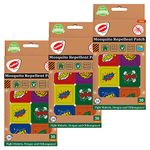 Runbugz Mosquito Repellent Printed Boom Patches For Baby's (30 Patches, Multicolor, Pack Of 3)