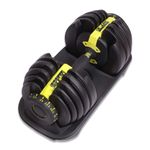 De Jure Fitness Adjustable Dumbbells Set, Easy Weight Adjustment (2.5Kg-24Kg), Home Workout, Gym Exercise Set For Men & Women (24Kg (Set of 1))