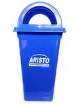 ARISTO Square Dome Lid Big Garbage Waste Dustbin Trash Bucket 110 Liters Blue Color Can Be Used for Garbage Waste Management (Wet & Dry)