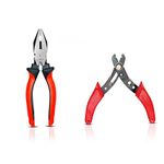 SKADIOO Plier & Wire cutter Combo | Cutting player | Cutting plier | Pliers | pliers for home, Player tools, Pliers for electrical work, Wire cutter and combination plier, 2 Pieces, Red