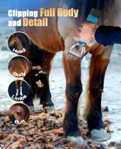 oneisall Cordless Horse Clippers – Rechargeable Grooming Trimmer