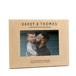 Daddy Gift Wooden Photo Frame Personalised - Birthday Gifts for Daddy - 6x4 / 7x5 / 8x6 Frames Available