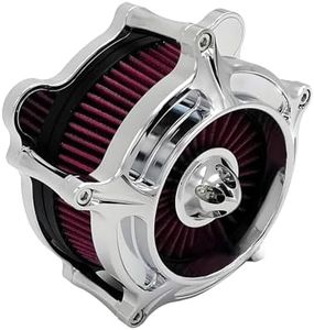 TGRNF Harley Air Cleaner Filter for Harley Davidson Air Cleaner Filter Softail Sportster Street Road for King Glide Trike Air Intake D-for M8 Softail 2018-2023 Touring 2017-2023 Trike Red