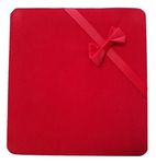 JM Future Velvet Set Gift Box for Jewelry, Necklace/Earring/Bracelet, X-Large, Red