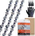 Savior 3Pack 20 Inch Chainsaw Chain .325" Pitch .063" Gauge 81 Drive Link Fits Stihl MS290 MS271 MS291 MS261 MS270 MS280 024 026 028 029 030 036 039 Replacement L81 22LPX081G, 26RM3 81