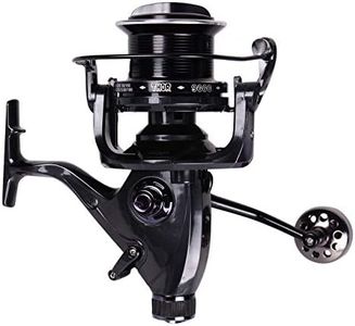 HiUmi Carp Fishing Reels 8000 9000 10000 Bait Runner Big Free Runner Double Brake Feeder 12+1 Ball Bearing Spinning Fishing Reel (THOR10000)