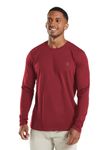 CHKOKKO Men's Regular Fit T-Shirt (AZGYMT103FSMAROONXL_Maroon_X-Large)