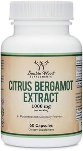 Double Wood Supplements Citrus Bergamot Capsules 500 mg (Patented Bergamonte Vegan Cholesterol Support Extract) Citrus Bioflavonoids Supplement for Healthly Cholestorol Levels, 60 Capsules by