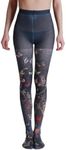 Sahabowi Women Tights, Sheer High Waist Pantyhose, Vintage Control Top Stockings, Collant Icon, One Size