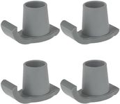 ZHUOKECE 4 Pcs Walker Glide Skis, Universal Fit Walker ski Glides, Heavy Duty Rubber Walker Glides Walker Feet Replacement(Grey)