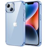 JETech Case for iPhone 14 Plus 6.7-Inch, Non-Yellowing Shockproof Phone Bumper Cover, Anti-Scratch Clear Back (Sierra Blue)