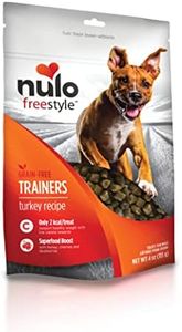 Nulo Freestyle Trainers Dog Treats: Grain Free Dog Training Treats - Healthy Low Calorie Treat Reward for Adult and Puppy Dogs - Gluten Free Dog Treat for Any Size or Breed - Turkey Recipe - 4 oz Bag