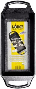 Lodge BW8LP 8.5 x 4.5 Inch Seasoned Cast Iron Loaf Pan, 8.5x4.5 Inch, Black