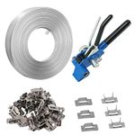 Stainless Steel Strapping Banding Tools - YMOBBU Strapping Tool Kit Metal Banding Strapping Kit Steel Pallet Banding Kit