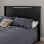 South Shore Furniture Step One Collection, 54/60-Inch Full/Queen Headboard, Black