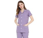 Associated Uniforms - Female Nurse Uniform, Assistant Uniform, Hospital Staff, Clinic, Home Health, Nanny Uniforms for Women (L-40, LAVENDER)