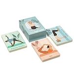 Myga Yoga Pose Cards - 70 Exercise Cards for Yoga, Fitness & Full Body Training - Workout Deck to Improve Health & Flexibility - Ideal for Beginners to Advanced Yogis - Great for Home, Gym & Travel